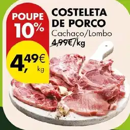 Pingo Doce Costeleta de porco cachaco/lombo promoção