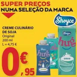 E.Leclerc Creme culinário de soja original shoyce promoção