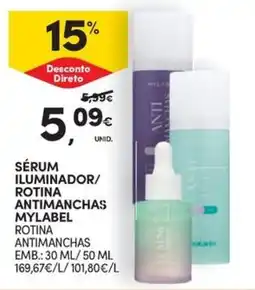 Continente Bom dia sérum iluminador/rotina antimanchas mylabel promoção