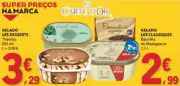 E.Leclerc Carte d'or gelado les desserts tiramisu promoção
