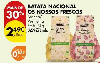 Pingo Doce batata nacional os nossos frescos promoção