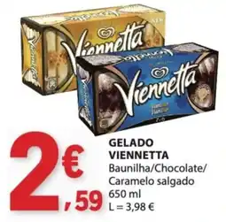 E.Leclerc Gelado viennetta baunilha/chocolate/caramelo salgado promoção