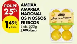 Pingo Doce Ameixa amarela nacional os nossos frescos promoção