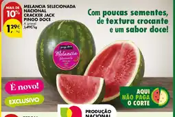 Pingo Doce melancia selecionada cracker jack promoção