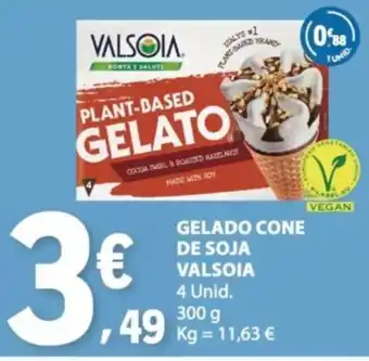 E.Leclerc Gelado cone de soja valsoia promoção