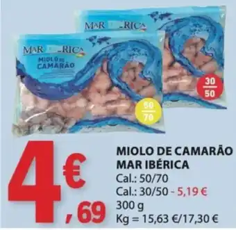E.Leclerc miolo de camarão mar ibérica promoção