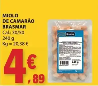 E.Leclerc miolo de camarão brasmar promoção
