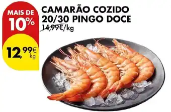 Pingo Doce Camarão cozido 20/30 Pingo Doce promoção
