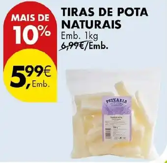 Pingo Doce Tiras de pota naturais peixaria promoção