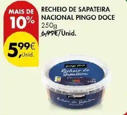 Pingo Doce Recheio de sapateira pingo doce promoção