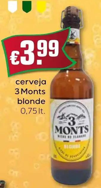 Bolama cerveja 3 monts blonde promoção