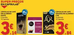 E.Leclerc Cápsulas de café em alumínio kaffa colombia promoção