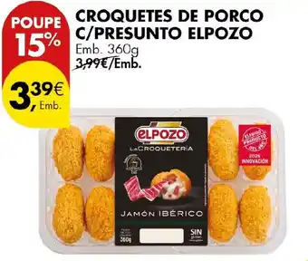 Pingo Doce Croquetes de porco c/presunto elpozo promoção
