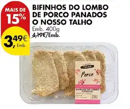 Pingo Doce bifinhos do lombo de porco panados o nosso talho promoção