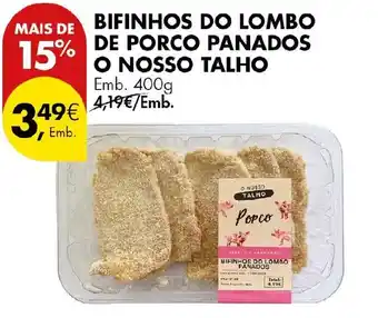 Pingo Doce bifinhos do lombo de porco panados o nosso talho promoção