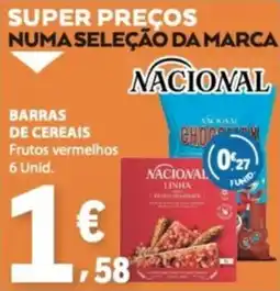 E.Leclerc Barras de cereais frutos vermelhos nacional promoção