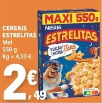 E.Leclerc Cereais estrelitas mel promoção