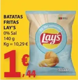 E.Leclerc Batatas Fritas Lay's 0% Sal promoção
