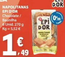 E.Leclerc epi dor napolitanas de baunilha promoção