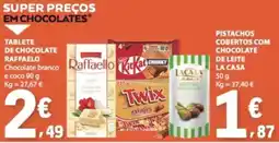 E.Leclerc Tablete de chocolate raffaello chocolate branco e coco promoção