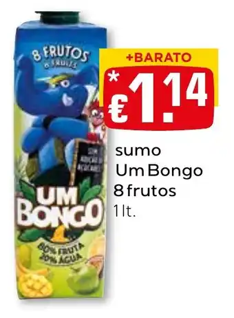 Bolama sumo um bongo 8 frutos promoção