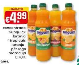 Bolama concentrado sunquick laranja f. tropicais laranja-pêssego maracujá promoção