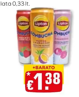 Bolama Lipton kombucha manga e maracujá promoção