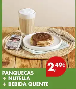 Pingo Doce Panquecas + Nutella + Bebida Quente promoção