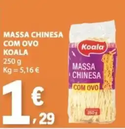 E.Leclerc Massa chinesa com ovo koala promoção