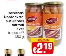 Bolama salsichas nobre extra suculentas normal aves promoção