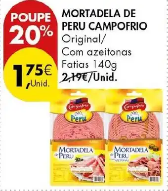 Pingo Doce Mortadela de Peru Campo Frio promoção