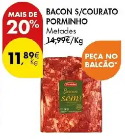 Pingo Doce Bacon s/courato porminho promoção