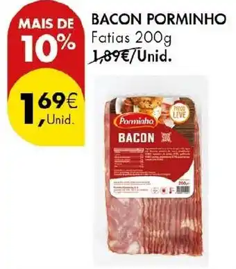 Pingo Doce Bacon Porminho promoção