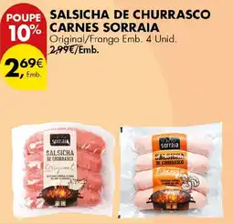 Pingo Doce Salsicha de churrasco carne sorraia promoção