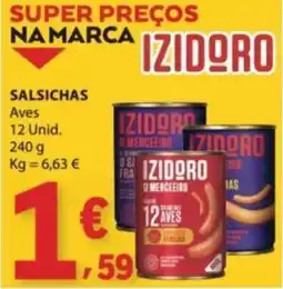 E.Leclerc salsichas 12 aves izidoro promoção