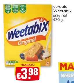 Bolama cereais weetabix original promoção