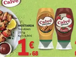 E.Leclerc Calvé mostarda top down promoção