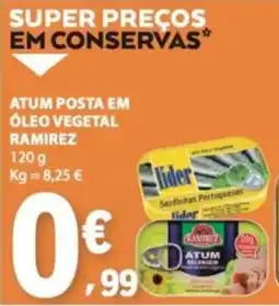 E.Leclerc Atum posta em óleo vegetal ramirez promoção