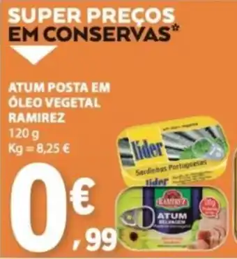 E.Leclerc Atum posta em óleo vegetal ramirez promoção