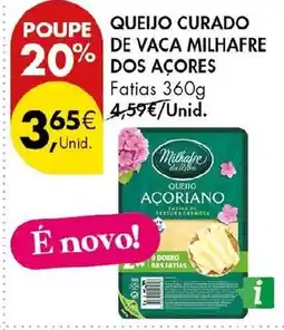 Pingo Doce Queijo curado de vaca milhafre dos açores promoção