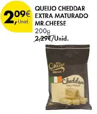 Pingo Doce Queijo cheddar extra maturado mr.cheese promoção