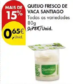 Pingo Doce Queijo fresco de vaca santiago promoção