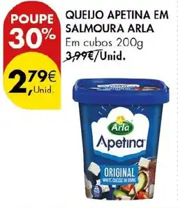 Pingo Doce Queijo apetina em salmoura arla promoção