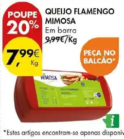 Pingo Doce Queijo flamengo mimosa promoção