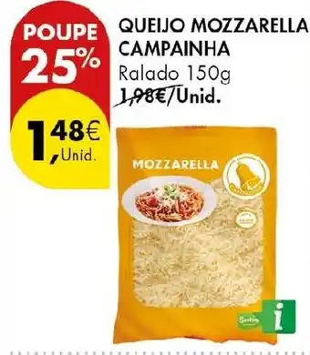 Pingo Doce Queijo mozzarella campainha promoção