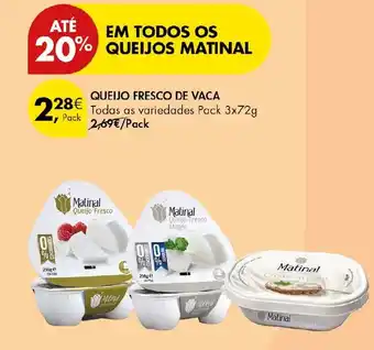 Pingo Doce Queijo fresco de vaca matinal promoção