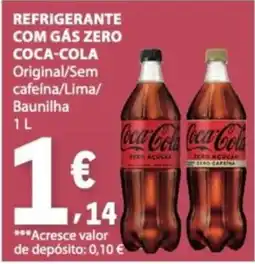 E.Leclerc Refrigerante com gás zero coca-cola original/sem cafeína/lima/baunilha promoção