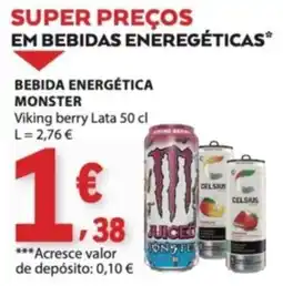 E.Leclerc bebida energética monster promoção