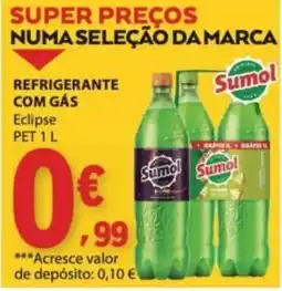 E.Leclerc refrigerante com gás eclipse pet 1 l sumol promoção