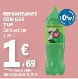 E.Leclerc Refrigerante com gás 7 up zero açúcar promoção